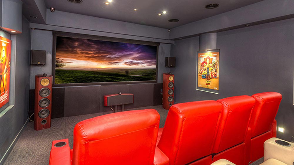 A room that has one of our home cinema systems installed near Melbourne