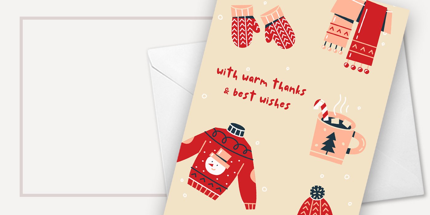 Custom Brand Colours Christmas Cards