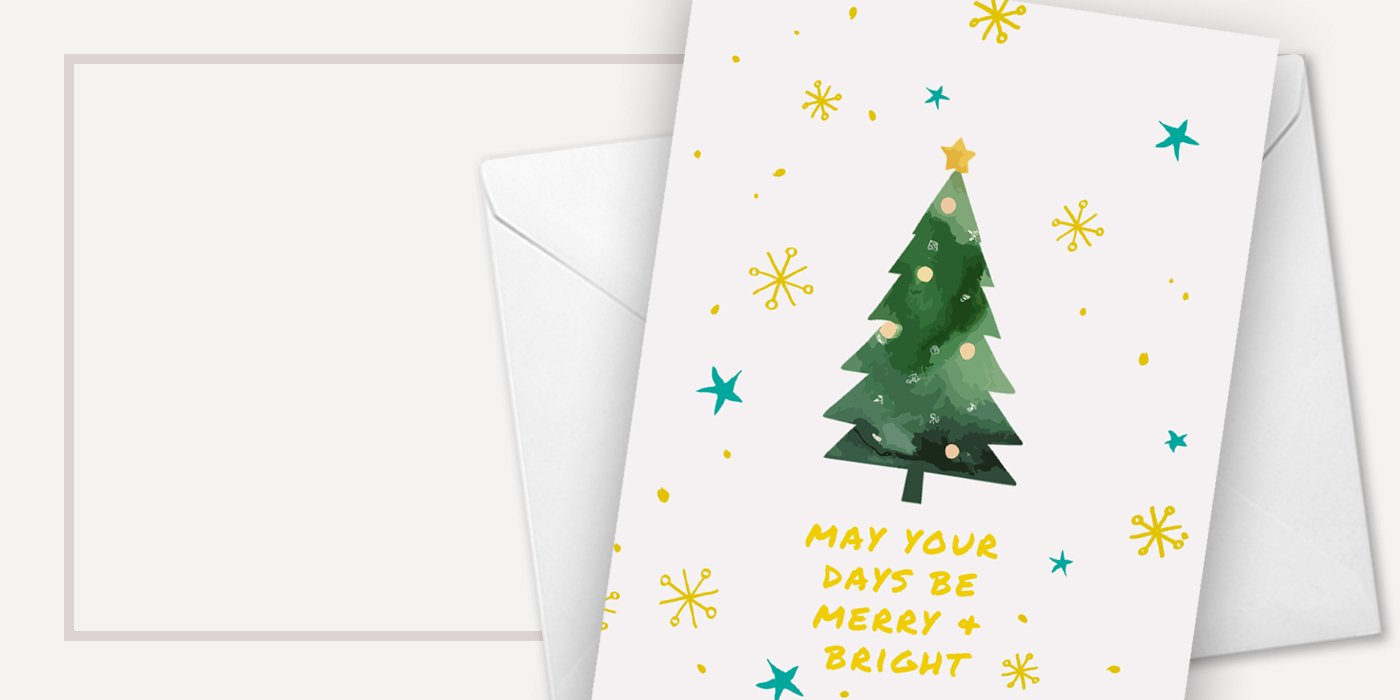 Corporate Christmas Tree Cards