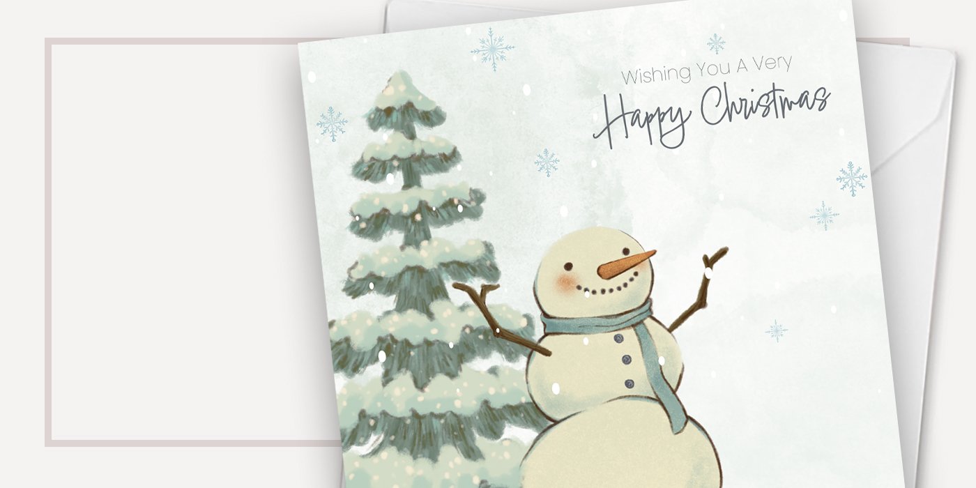 Snowman Corporate Christmas Cards