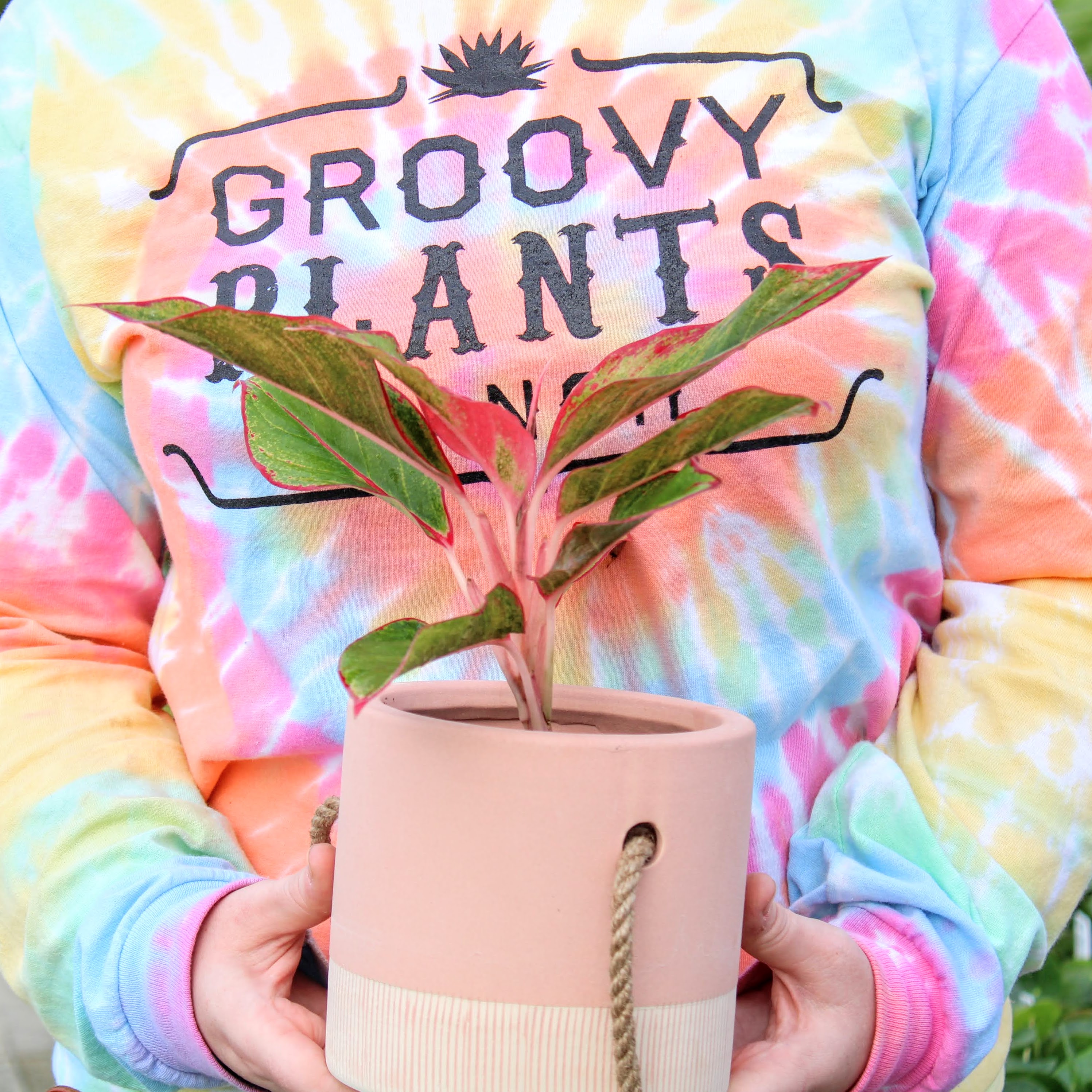 Kids Groovy Tie Dye T-Shirt | Groovy Plants Ranch LLC Youth Small