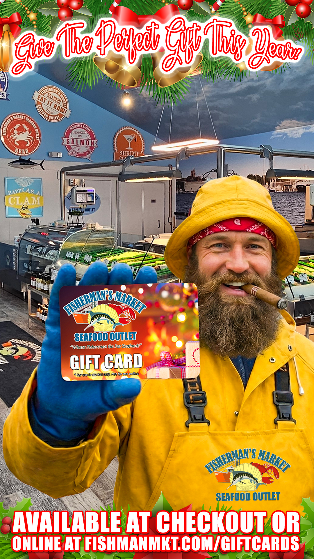 Fisherman's Market Seafood Outlet Gift Cards Make The Perfect Gift!