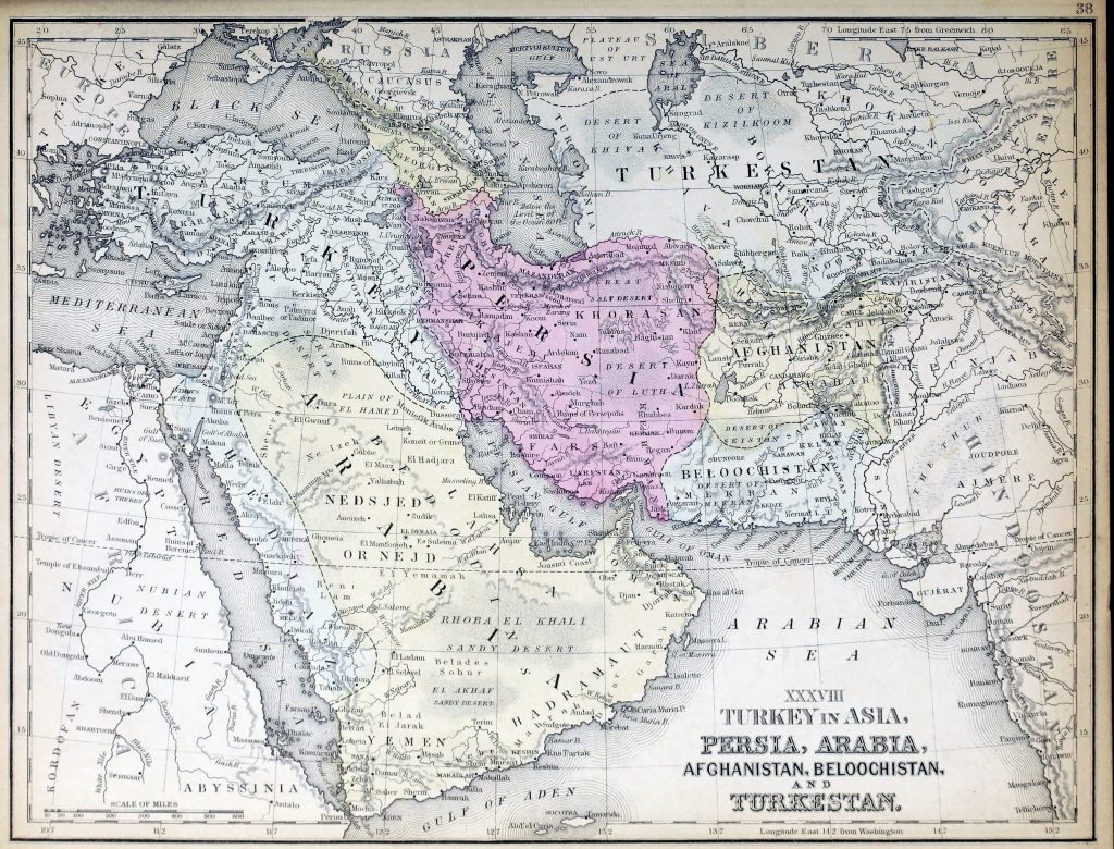 Old map of Arabia