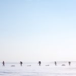 A group of adventurers on a arctic expedition