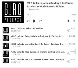 Giro Podcast with james Golding