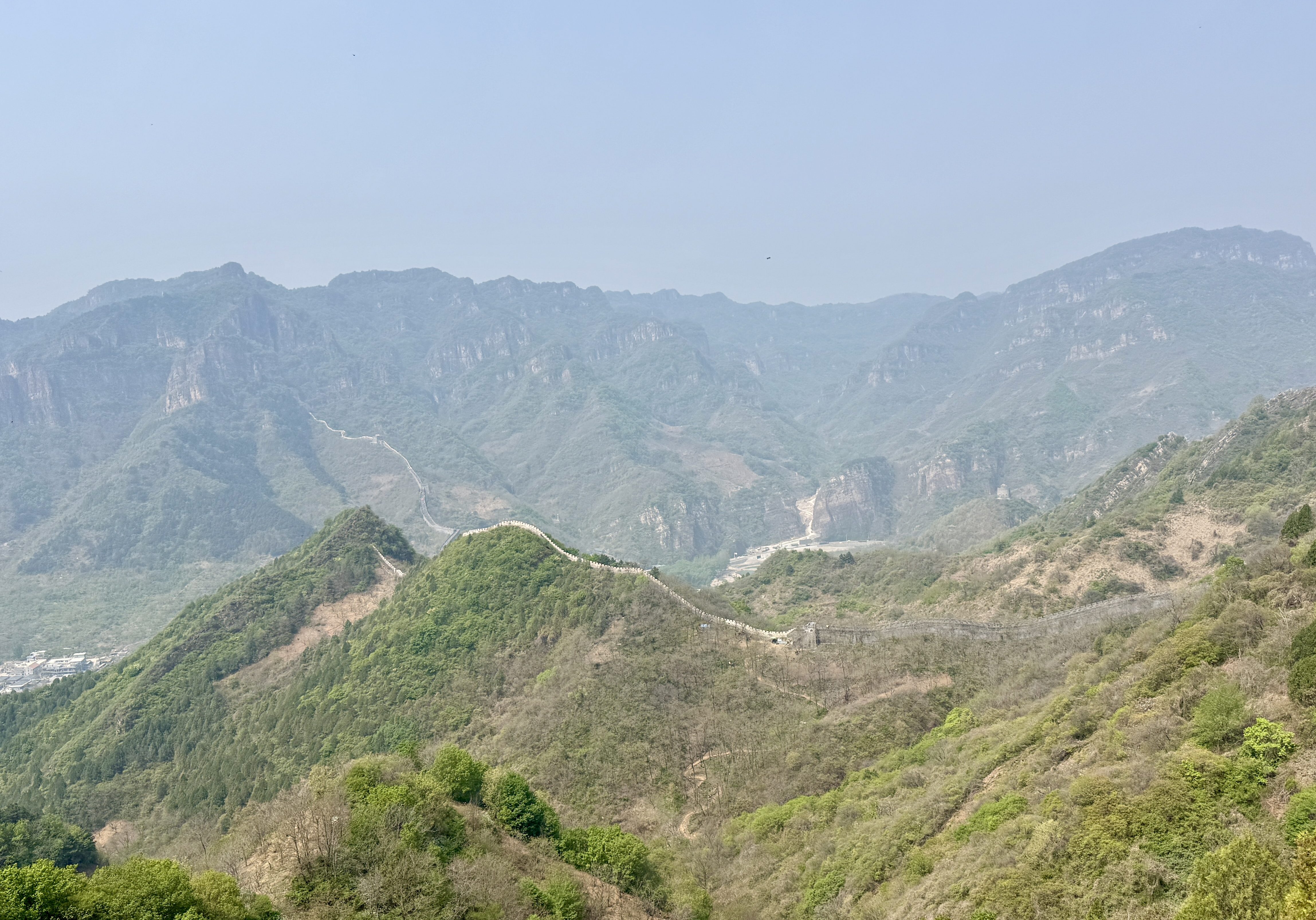 Great Wall, China, Forested Hills