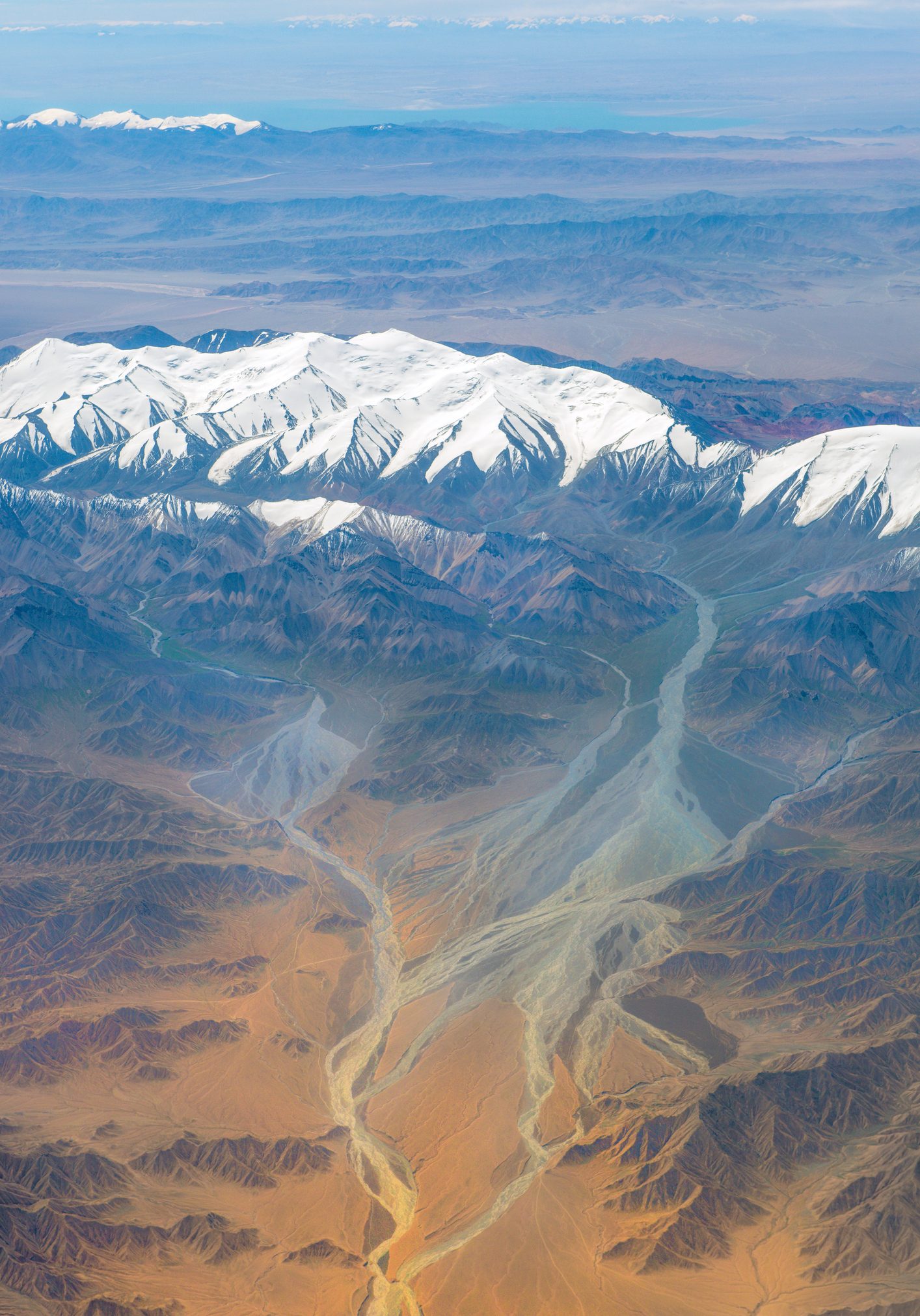 Aerial View to the Taklimakan Desert