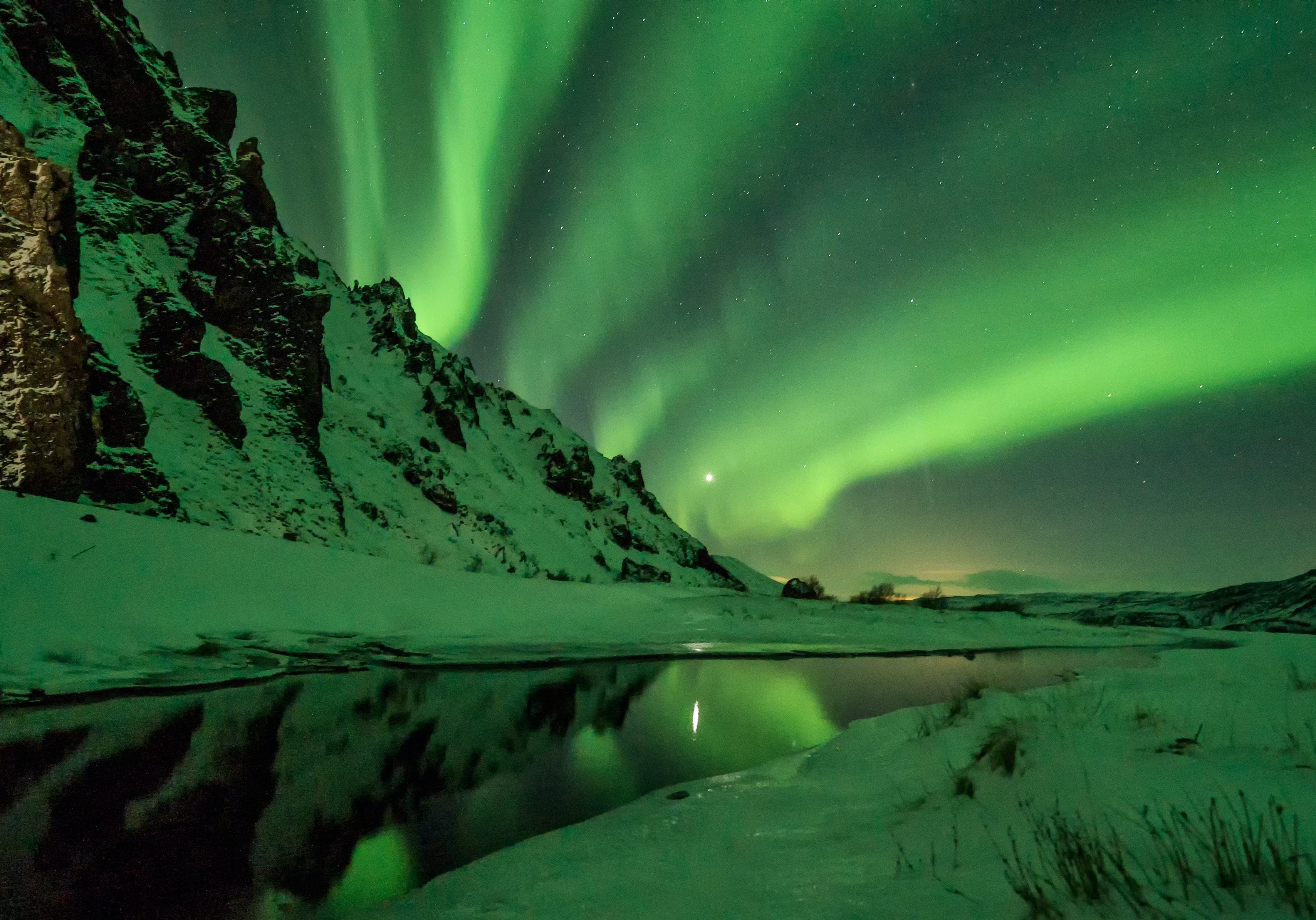 Northern Lights, Thorsmork, Iceland