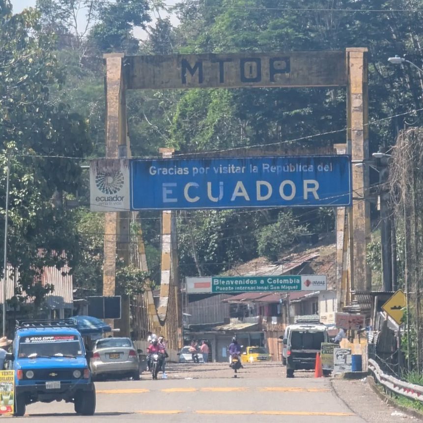 Ecuador border stop