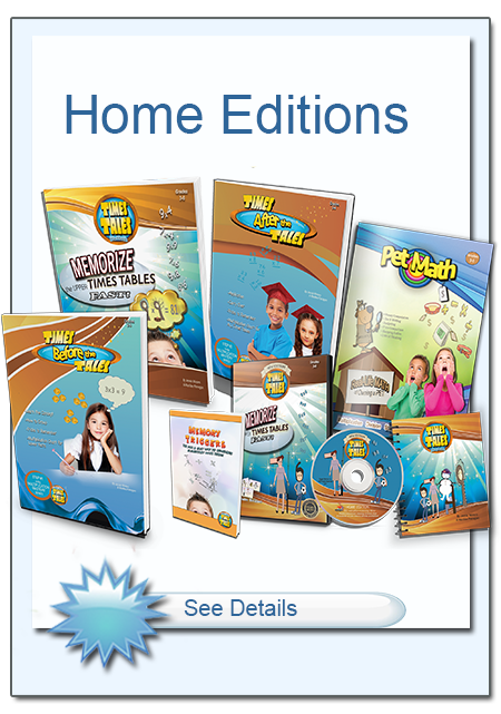 A group of multiplication workbooks for the home edition.