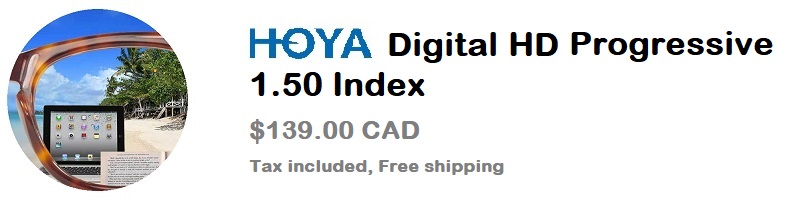 Hoya digital 1.50 banner