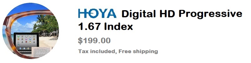 Hoya digital 1.67 banner