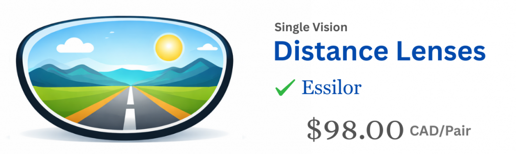 Distance Essilor Lenses