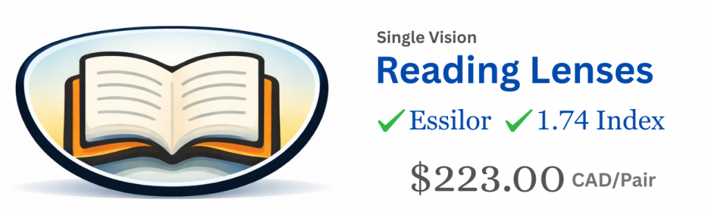 Reading Essilor 1.74 index Lenses