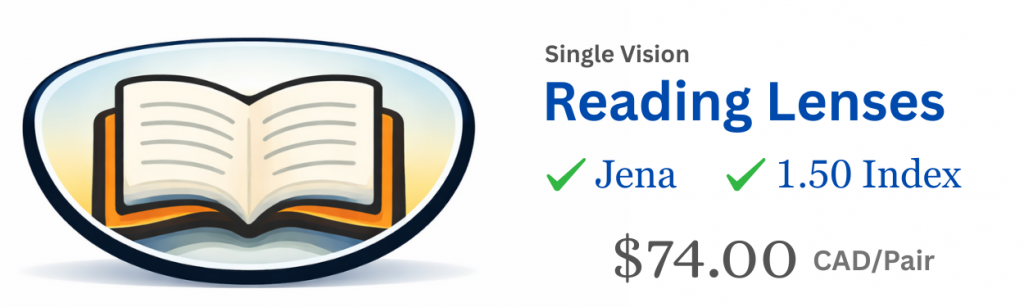 Reading Jena 1.50 index Lenses