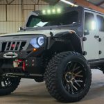 2017 jeep wrangler unlimited jk matte white wrap left front angle led lighting