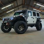 2017 jeep wrangler unlimited jk matte white wrap left front angle