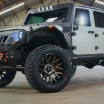 2017 jeep wrangler unlimited jk matte white wrap left front angle