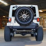 2017 jeep wrangler unlimited jk matte white wrap rear angle