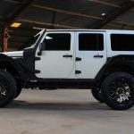 2017 jeep wrangler unlimited jk matte white wrap left side angle