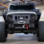 2017 jeep wrangler unlimited jk matte white wrap front angle