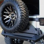 2017 jeep wrangler unlimited jk Fab Fours rear bumper with off-the-door spare tire carrier