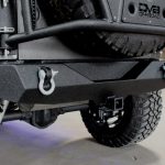 2017 jeep wrangler unlimited jk DV8 rear bumper with D-rings and hitch RBSTTB-04