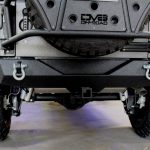 2017 jeep wrangler unlimited jk DV8 rear bumper with D-rings and hitch RBSTTB-04