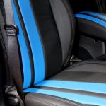 2017 jeep wrangler unlimited jk front seat custom black leather with blue stripes
