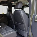2016 jeep wrangler unlimited jk rear seat Custom black leather with green stitching