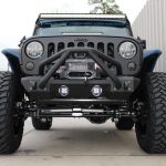 2015 jeep wrangler unlimited jk black blue kevlar Smittybilt XRC 9,500lbs winch