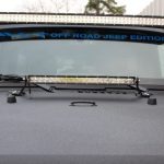 2015 jeep wrangler unlimited jk Rigid Industries hood mounted 20″ LED light bar