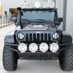 2015 jeep wrangler unlimited jk black front angle