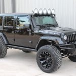 2015 jeep wrangler unlimited jk black right front angle