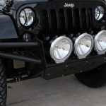 2015 jeep wrangler unlimited jk N-Fab R.S.P. front bumper with outer bars Pro Comp 9″ Halogen lights