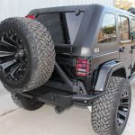 2015 jeep wrangler unlimited jk black right rear angle