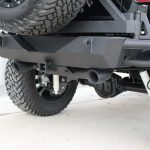 2015 jeep wrangler unlimited jk N-Fab R.T.C. rear bumper with swing out spare tire carrier & hitch