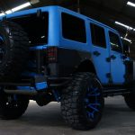 2016 jeep wrangler unlimited jk blue kevlar right rear angle