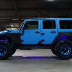 2016 jeep wrangler unlimited jk blue kevlar left side angle