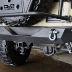 2017 jeep wrangler unlimited jk DV8 rear bumper with D-rings & hitch RBSTTB-04