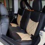 2017 jeep wrangler unlimited jk rear seat custom leather black & tan