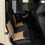 2017 jeep wrangler unlimited jk rear seat custom leather black & tan