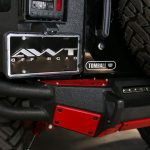 2016 jeep wrangler unlimited jk Smittybilt SRC Gen2 Rear Bumper with hitch & LED lighting with red accents
