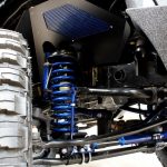 2017 jeep wrangler unlimited jk 4″ Pro Comp dual steering stabilizer custom blue powder coat
