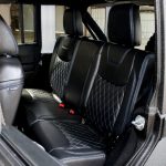 2017 jeep wrangler unlimited jk rear seat Custom black leather seats with blue stitching