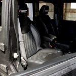 2017 jeep wrangler unlimited jk front seat Custom black leather seats with blue stitching