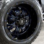 2017 jeep wrangler unlimited jk 22×12 RBP Wheels with blue painted accents 37″x13.50″-22 RBP Repulsor MT tires