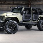 2016 jeep wrangler unlimited jk green kevlar left front angle