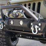 2016 jeep wrangler unlimited jk DV8 FS-11 winch mount front bumper with LED lighting, D-rings and over rider hoop