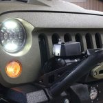2016 jeep wrangler unlimited jk green kevlar lit LED headlights